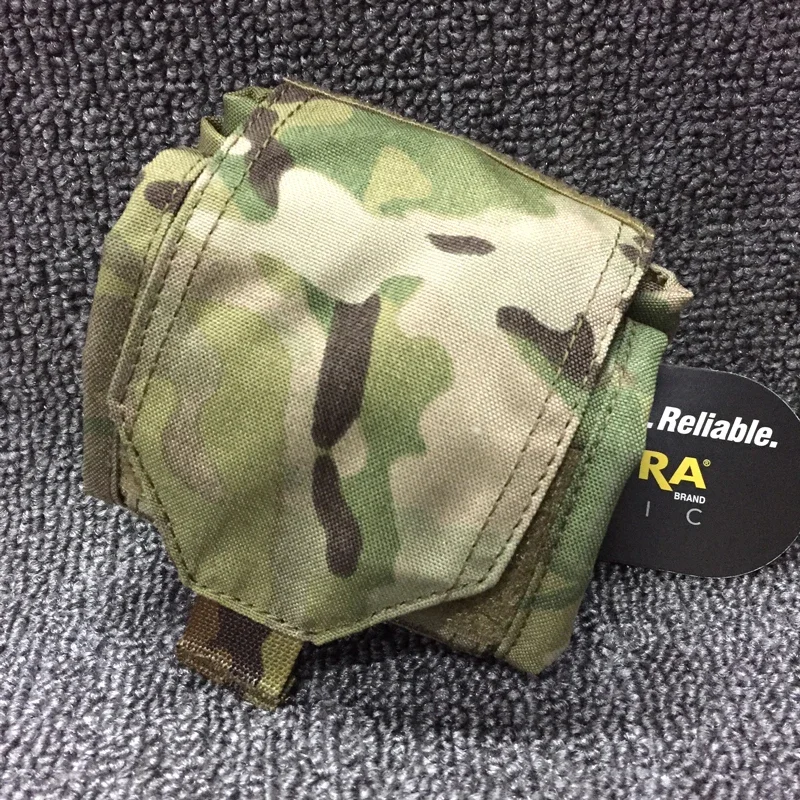 Tactical Foldable Bag Airsoft EDC Molle Magazine Pouch Multicam Hunting Storage Drop Dump Mag Pouch 500D