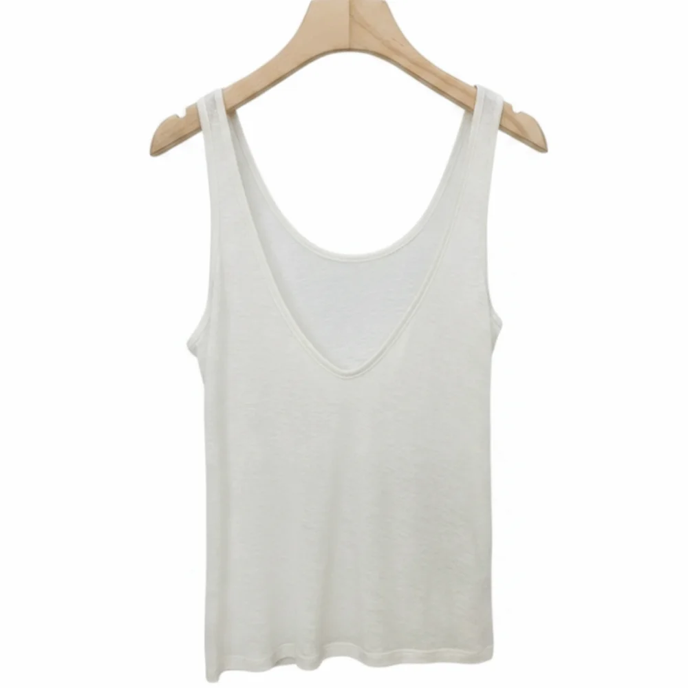 Plus Siz Women's Sleeveless Top Double Sided Wear U Neck Loose Fit Top Loose Drapey Style High Low Neck Tank Top for Women