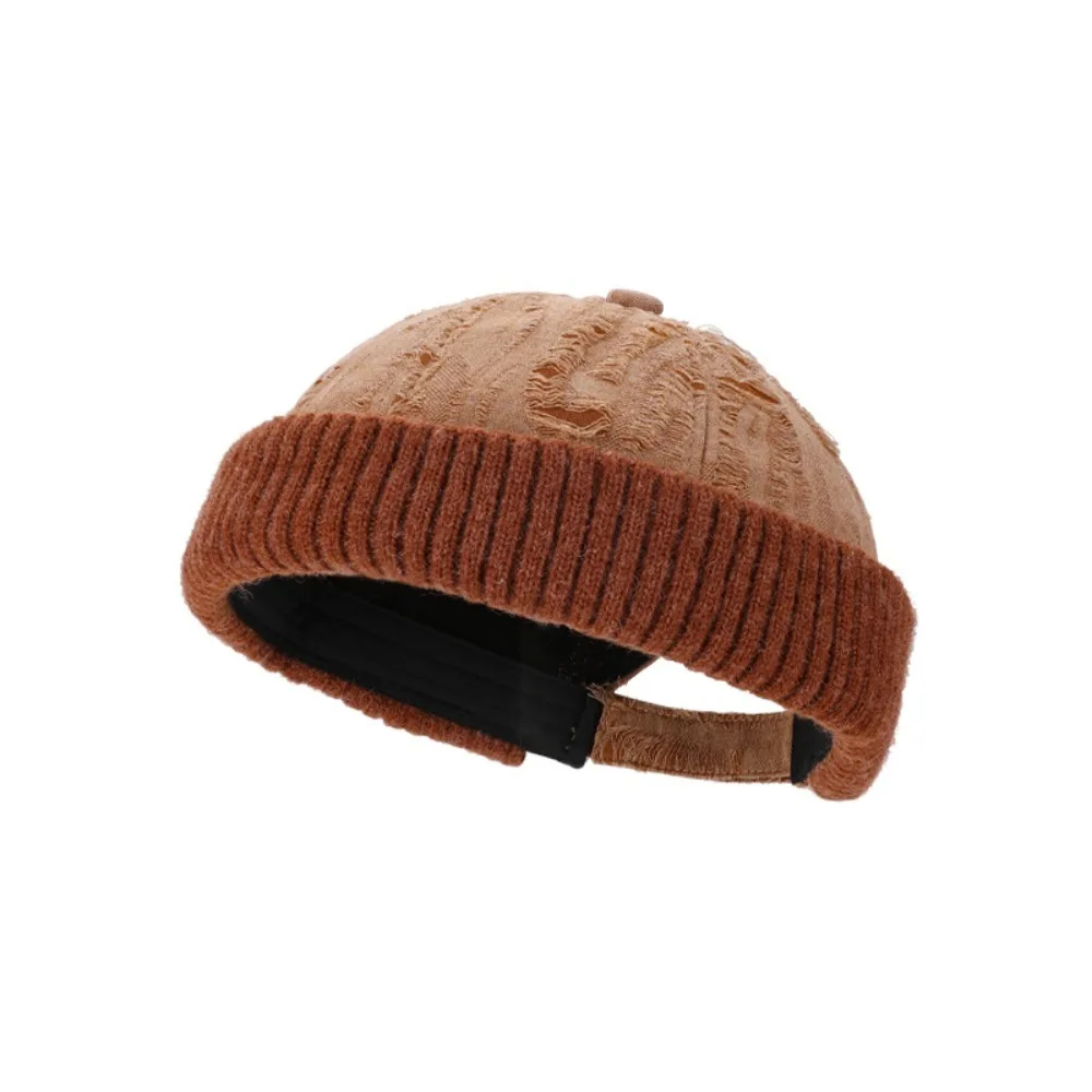 

Fashion Adjustable Men's Beanie Cap Solid Color Unisex Beanie Hat Keep Warm Warm Cap Autumn