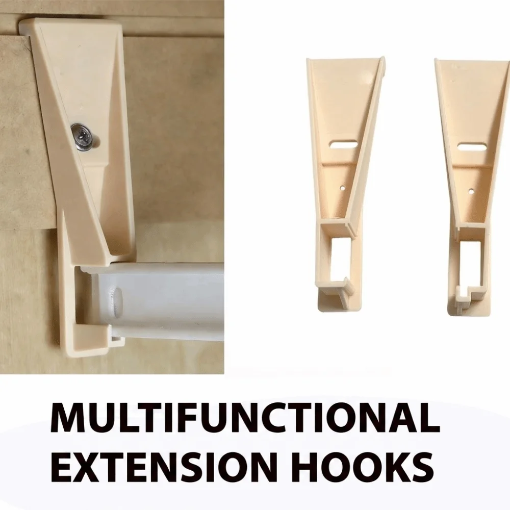 Rear Mounting Drawer Slide Bracket Easy Installation Smooth Operation Drawer Support Bracket Rectangular Rail