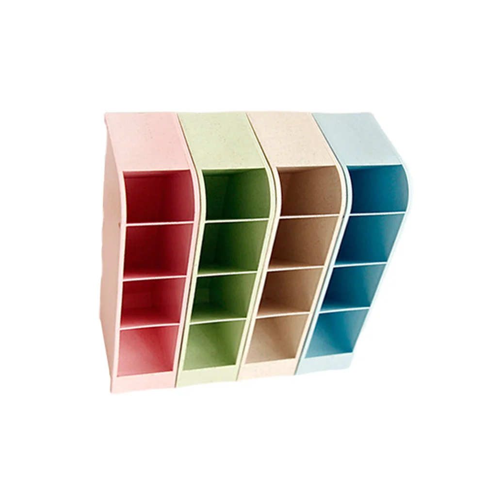 4 قطع من منظمات المكتب وحامل القلم الإبداعي ومنظم قرطاسية سطح المكتب