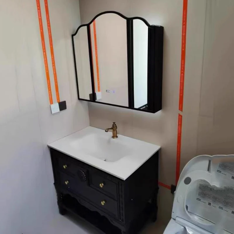 

Modern Wardrobes Bathroom Cabinet Mirror Organizer Dressers Storage Perfume Cupboard Shelves Sink Archivadores Hotel Furniture