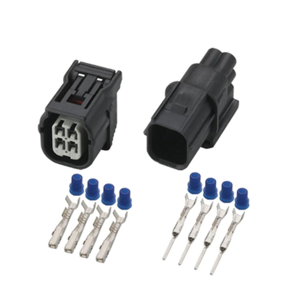 

10 Sets 4 Pin car modified connector oxygen sensor socket with terminal DJ7042A-1.2-11/21 4P connector