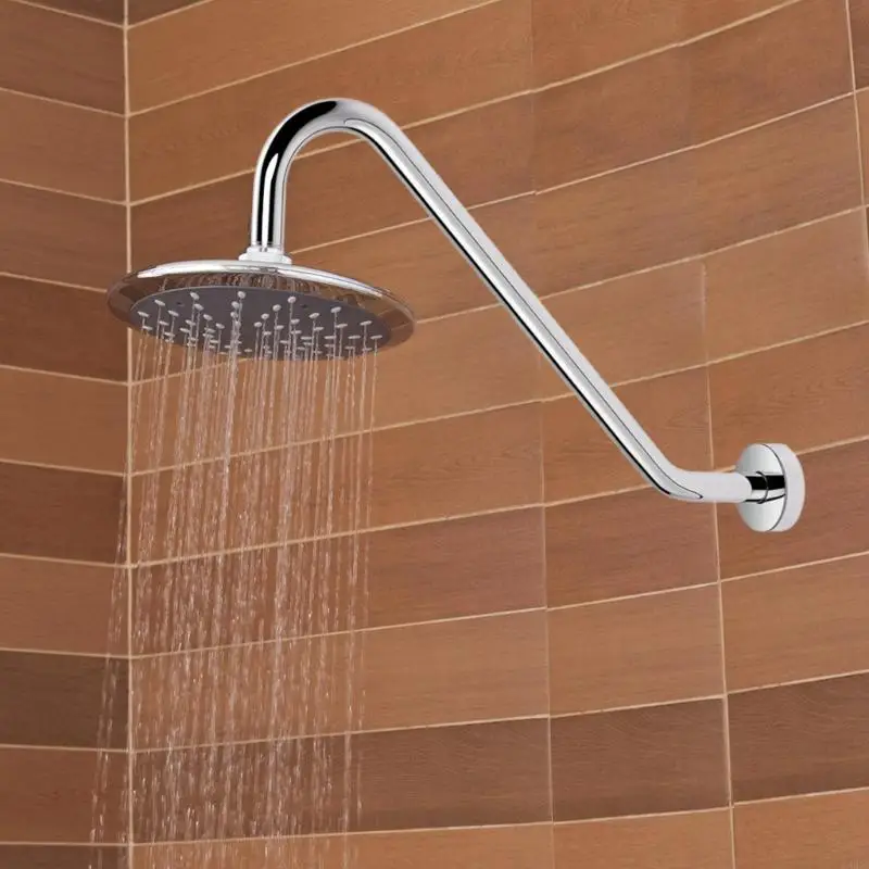J Extended Shower Arm With Rustproofed Stainless Steel And Standard Thread