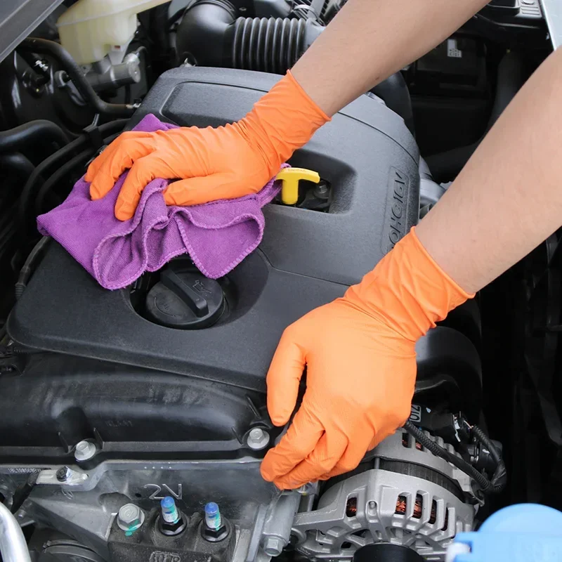 Multi-purpose Gloves Mechanic Industrial Waterproof Safety Work Gloves 8.0g Diamond Non-slip Mechanics Repair Gloves