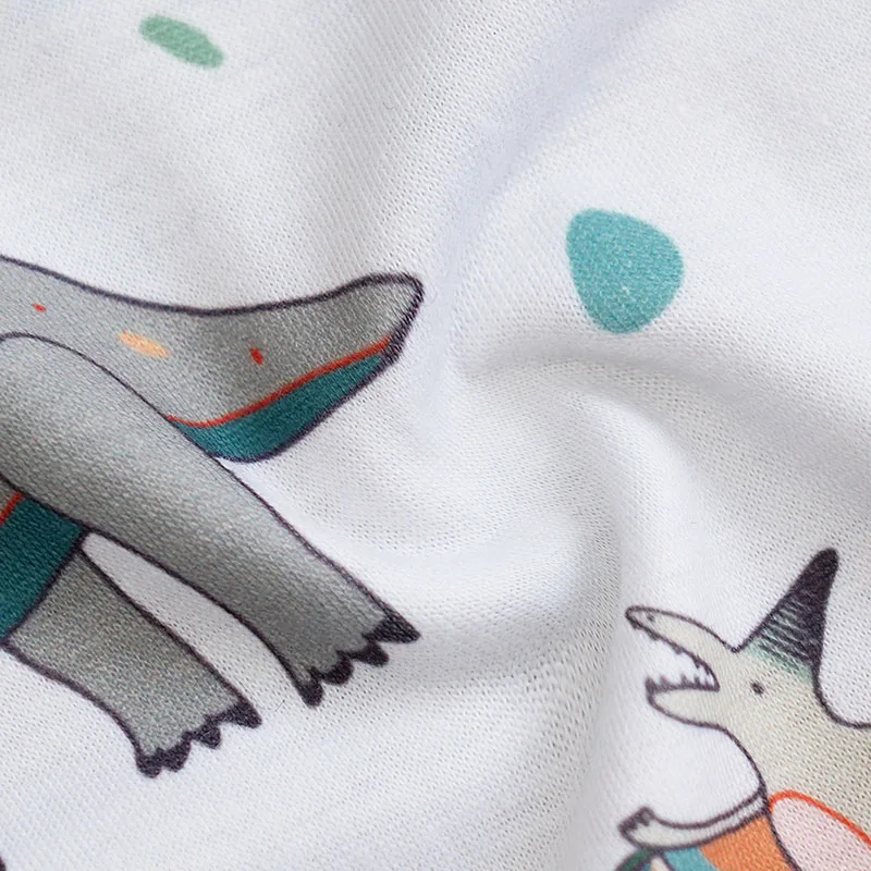 Newborn Summer Dinosaur Printed Clothes 0-18 months Baby Soft Short Sleeve Print Baby Boy Girl Clothing Cartoon Lovely Preschool