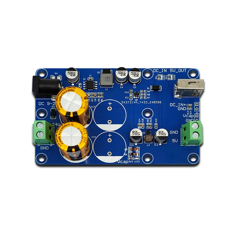 UPS Uninterruptible Power Supply Board for Raspberry Pi DC9-24V Input 5V 3A Output Power-off Preservation UPS Voltage Protection