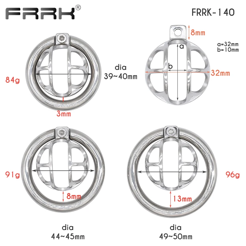 1pc Small Negative Chastity Cage for Male Slave Penis Rings Stainless Steel Chastity Device with Lock Sex Toys Device