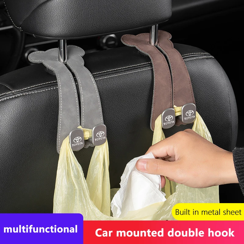 

Аксессуары для салона автомобиля, крючки для автомобильных сидений для хранения разных предметов, подвесные сумки и другие предметы, подходят для автомобилей Toyota.