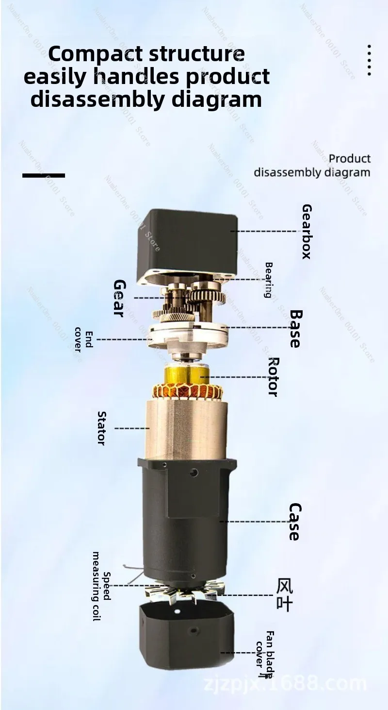 80-type miniature gear reducer 25w-40w geared motor, single-phase 220v/three-phase 380v speed control motor