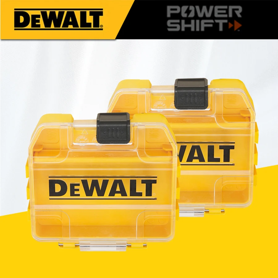 DEWALT TSTAK Small Storage Boxes Hard-Shell Original Boxes Handy Series Small Yellow Boxes Power Tool Parts DT70800 2PCS