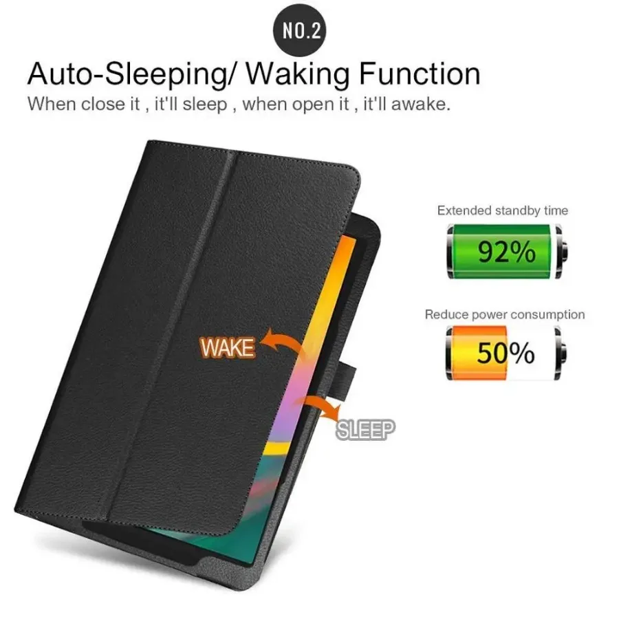 Capa para samsung galaxy tab a2 10.5 polegadas 2018 SM-T590 t595 t597 fino couro pu dobrável suporte capa protetora para tablet # R R