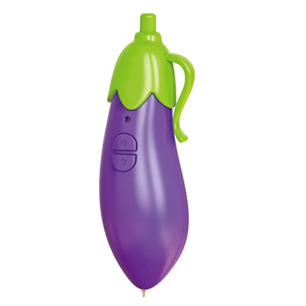 Carrot Eggplant Funny Voice Recorder Pen Corn Cactus Novelty Cute Ballpoint Pen 2 in 1 Write Graffiti 60S Sound Recorder