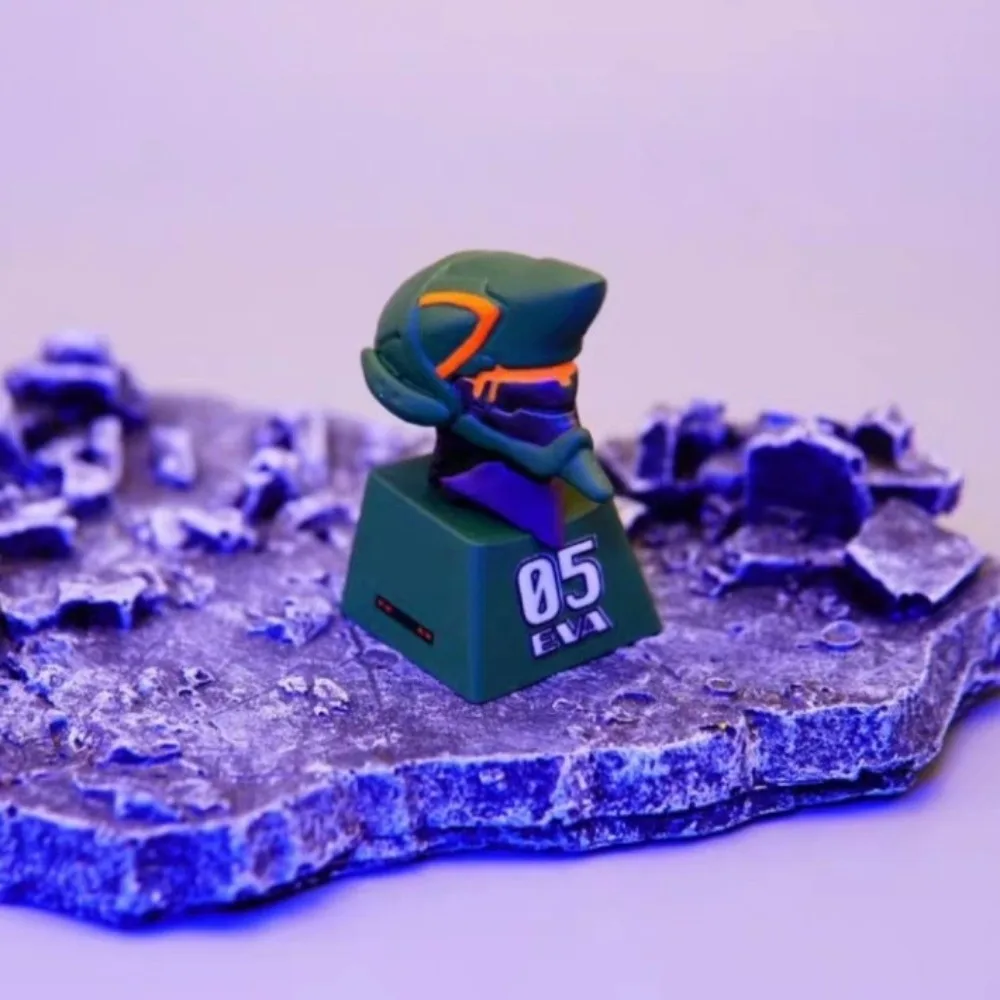 EVA Anime Theme Resin Keycaps for Mechanical Keyboard Personalized Embossed Craft Gaming Accessories Handmade Personalized Gifts view 6