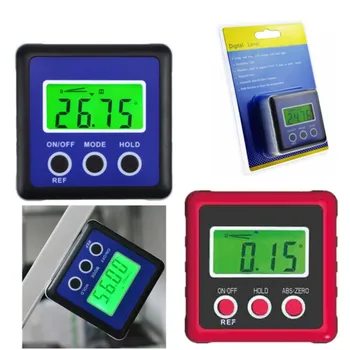 Règle de compteur d'angle de rapporteur numérique, jauge de niveau, base magnétique, plastique, inclinomètre numérique, aimant, scie à table