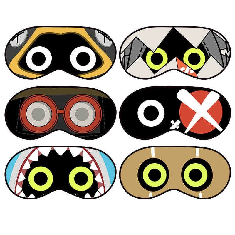 Anime Zenless Zone Zero Eous Cosplay Cartoon Cooling Eye Mask Shading Blinder Cute Individuality Creativity Adorable Gift