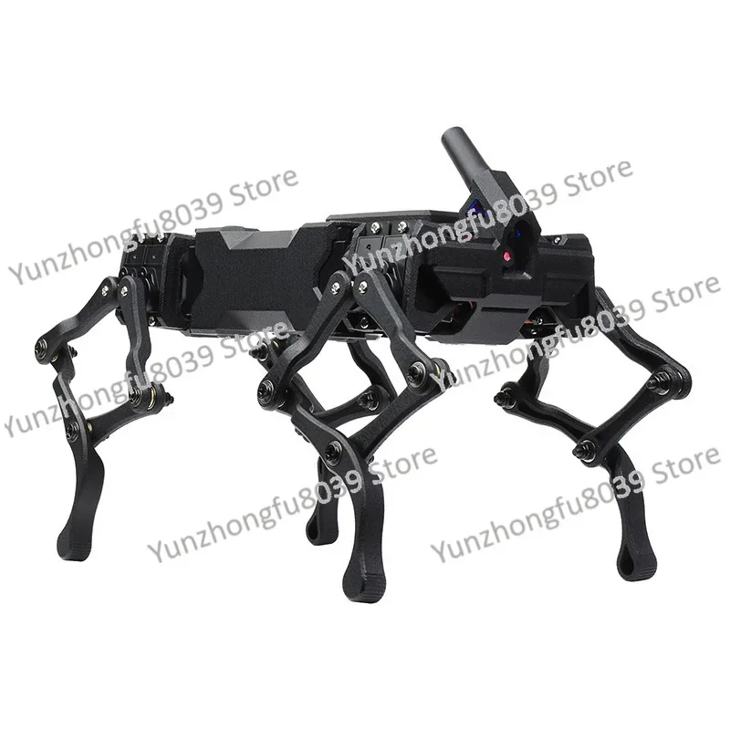 Bionic robot dog, quadruped robot 12 degrees of freedom, adapted to Raspberry Pi 4 open source programming