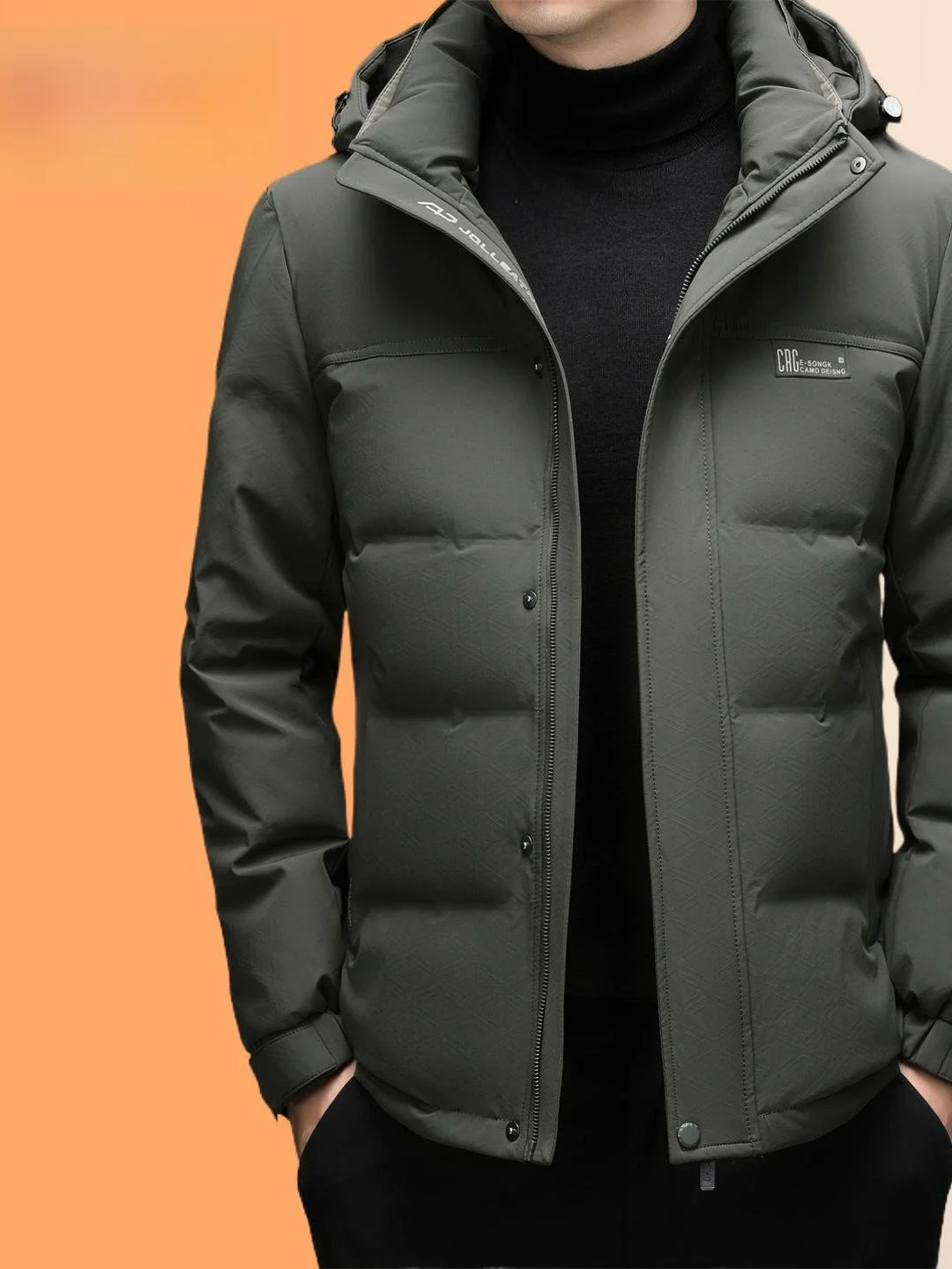 

Light Luxury Winter New Men's down Jaet ort Lightweight Thiened Cold-resistant Casual Du down Coat Ci Casual Sle