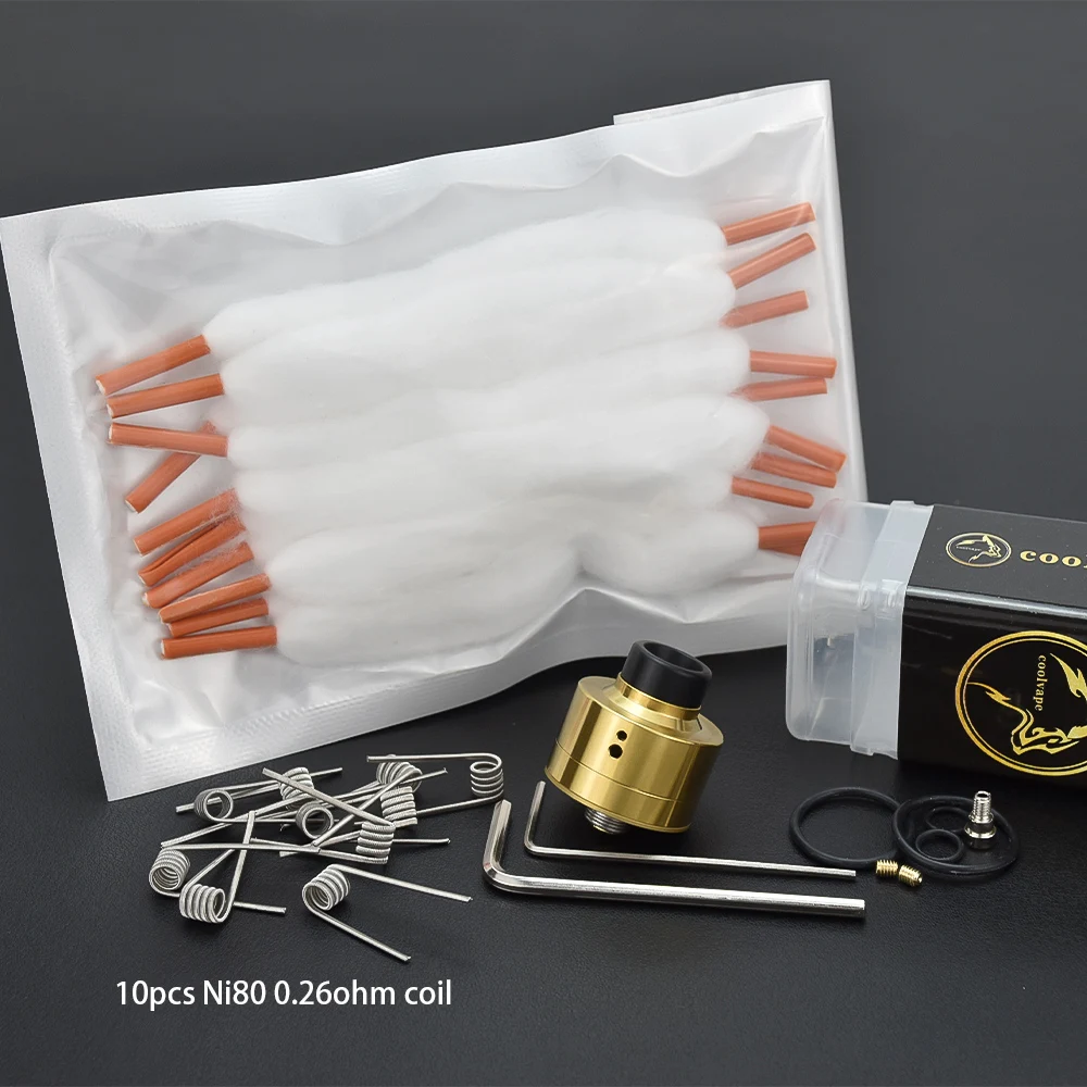 

Haku Venna 22mm RDA MTL Tank with Squonk BF Pin - Single Coil Rebuildable 510 Electronic Cigarette Atomizer