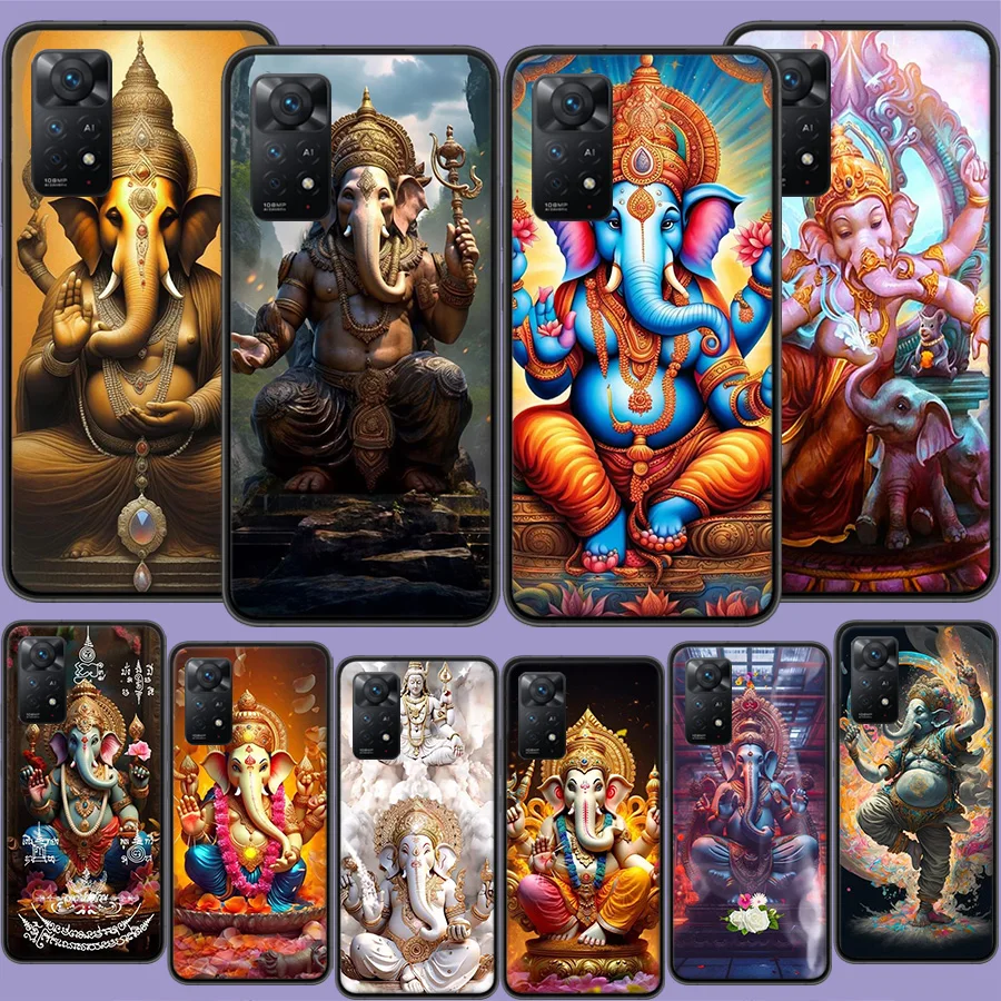 Ganesh lord Phone Case For Redmi Note 13 5G Plus 12C 12 10A 10C 10 9 8 9A 9C 9T 8A S2 K60 K70 Pro 7 7A 6 6A Xiaomi A2 Lite Capa