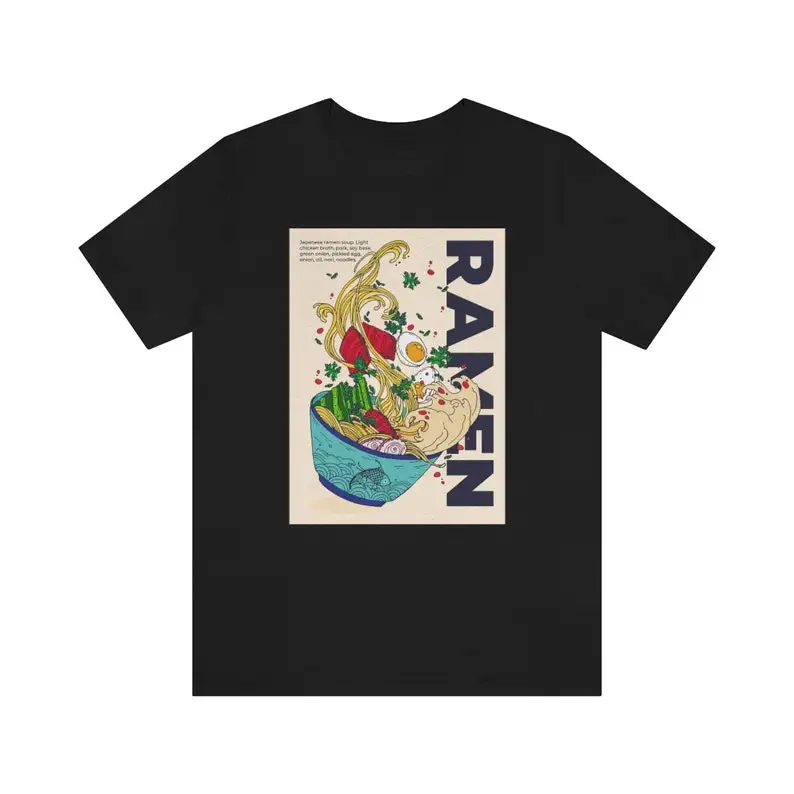 Ramen | Japanese Noodles | Anime Japanese Fan | Unisex Jersey Short Sleeve Tee