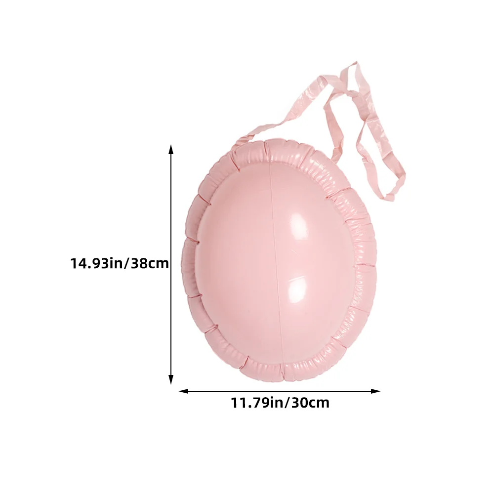 크리스마스 코스프레를위한 3Pcs 풍선 산타 클로스 배 소품 현실적인 외관 편안한 목 스트랩 축제 파티