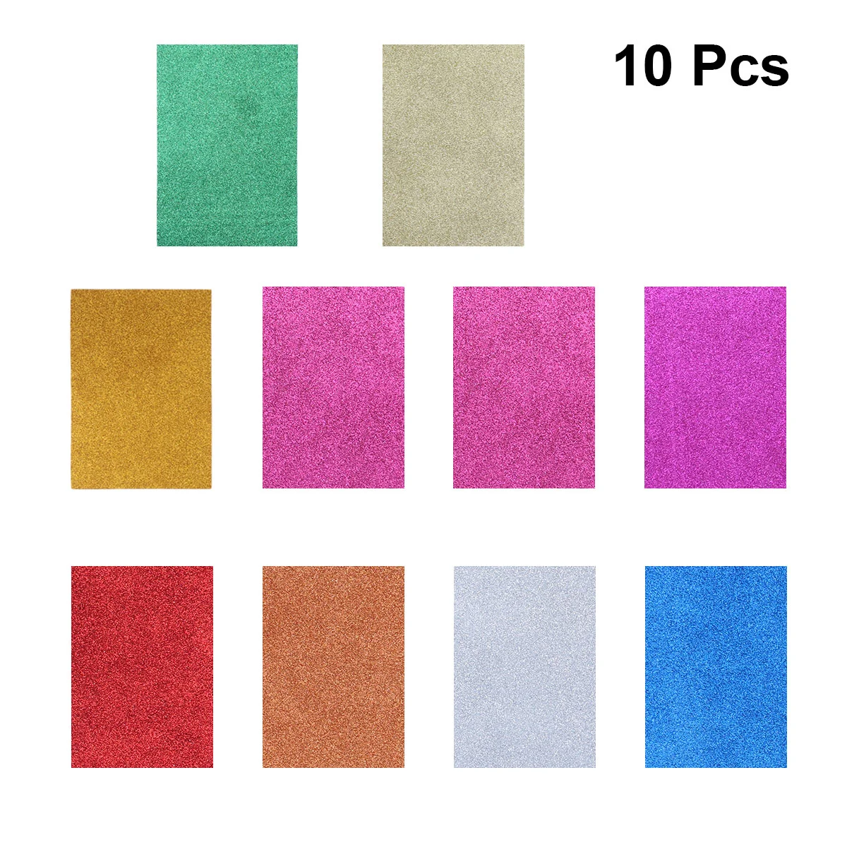 10 folhas scrapbook diy papel dobrável flash glitter material manual para colorido