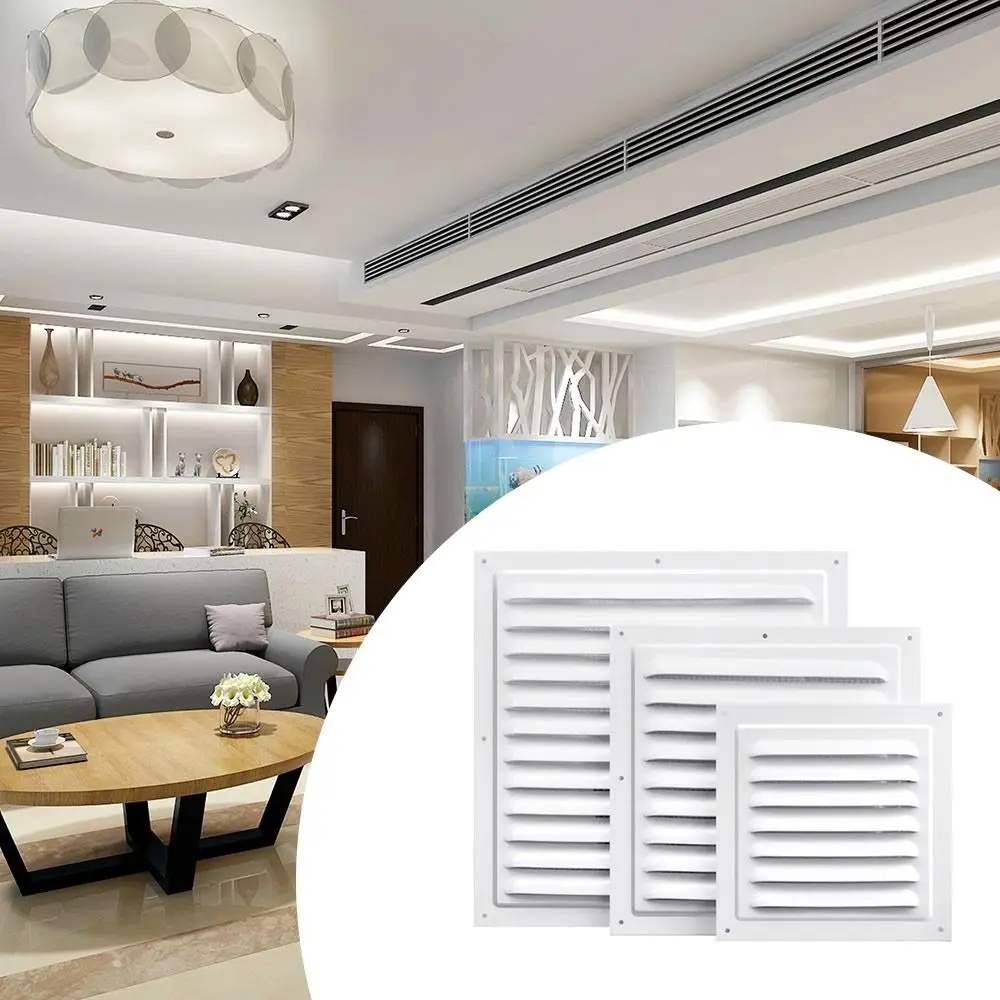Aluminum Alloy Air Vent Grille Heating Cooling Vents Plate Air System Net Cover Screen Window Square Vent view 4
