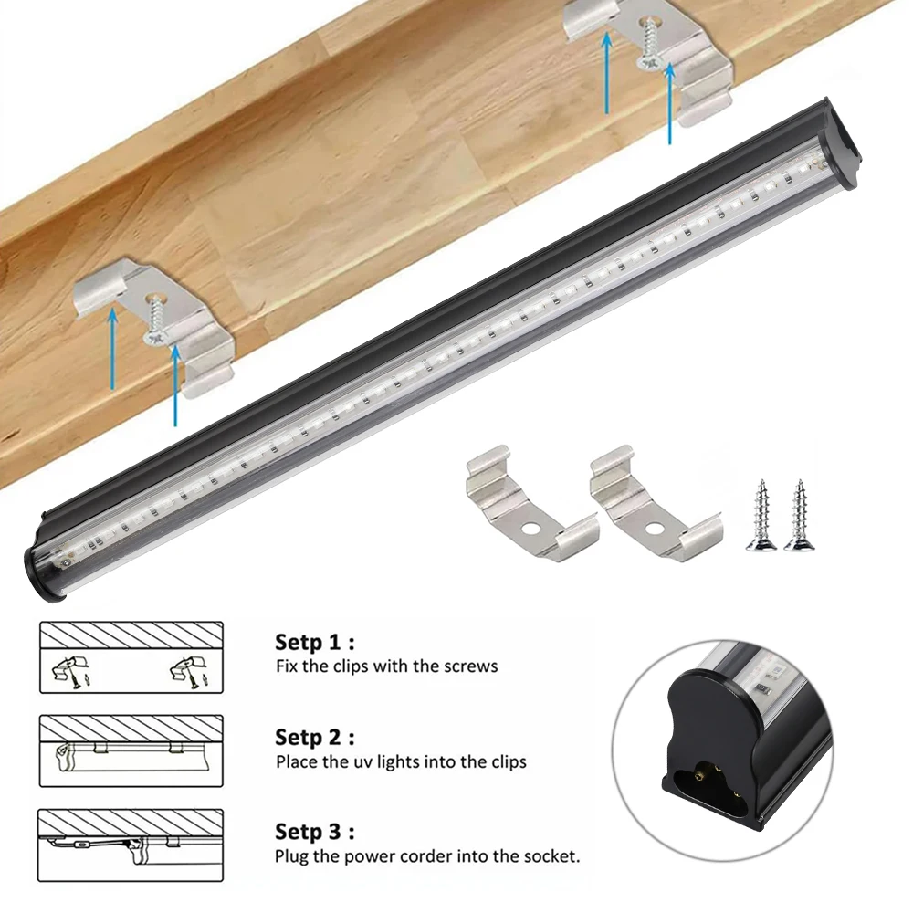 USB الأشعة فوق البنفسجية ضوء Blacklight T5 T8 UV Blacklight بار لحزب الفلورسنت ديسكو ضوء المرحلة T5 أنبوب الأشعة فوق البنفسجية قطاع أضواء للخزانة #2