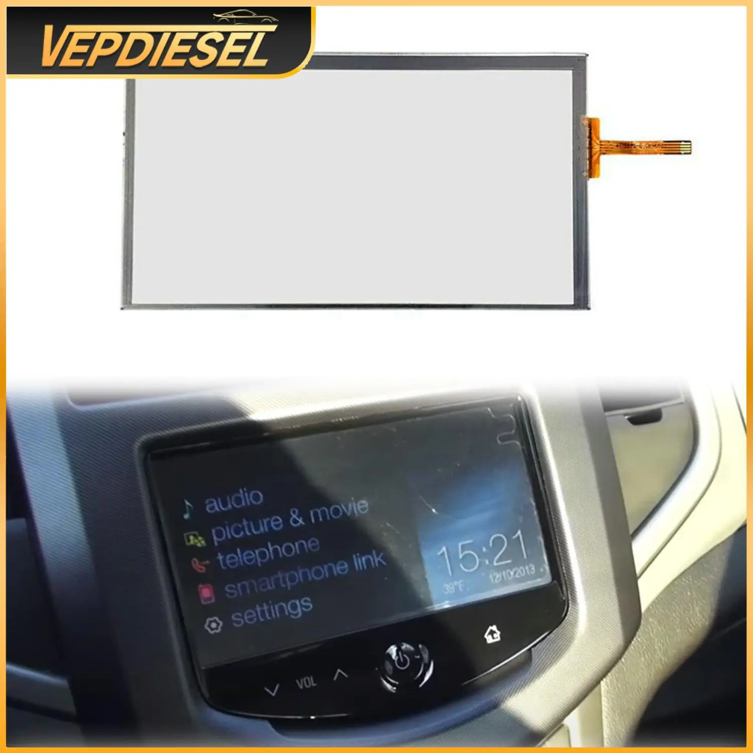 1pc 7 "Radio Touchscreen für Chevy 12-16 Spark Sonic Navigation La070wv13 Kfz-Elektronik komponenten