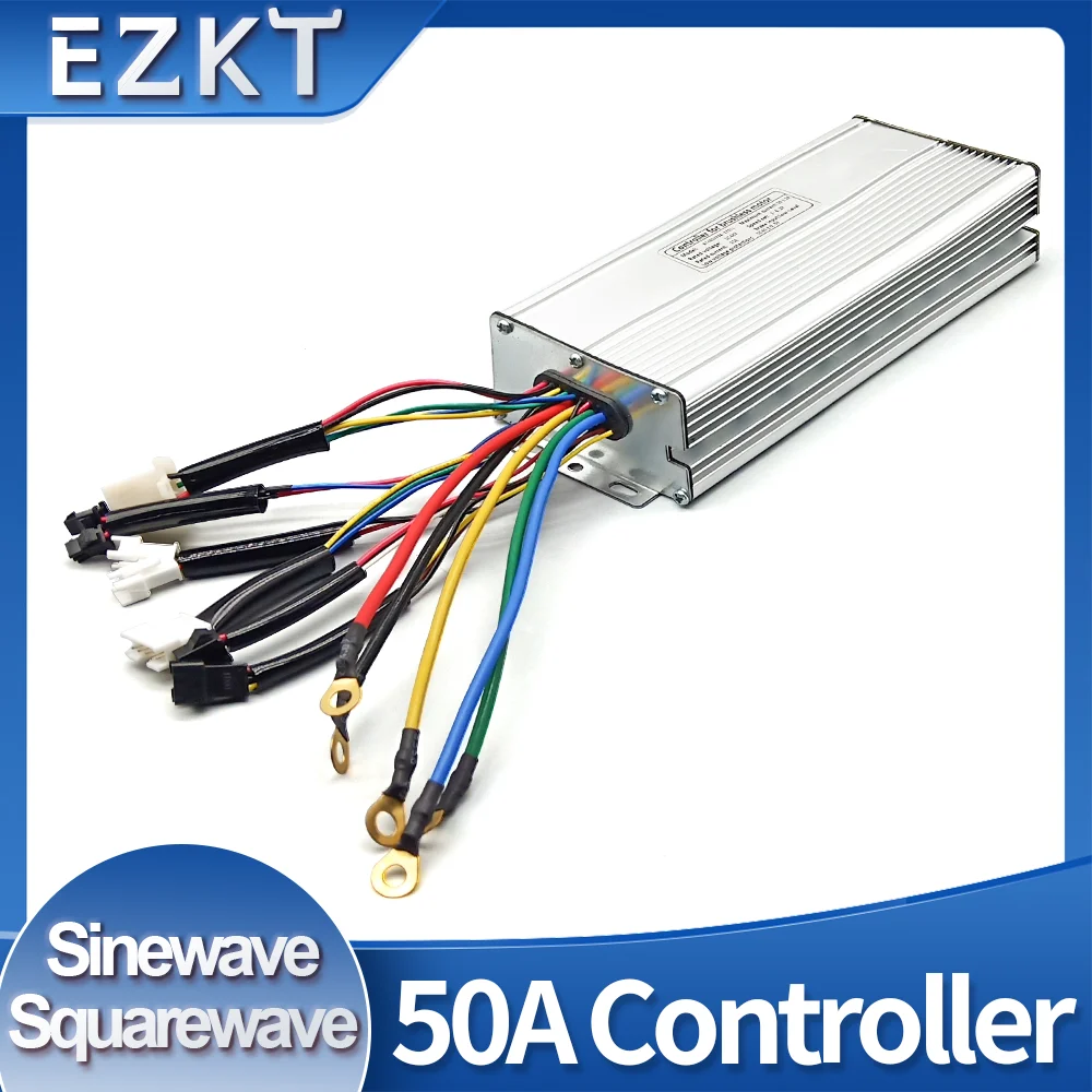 

KUNTENG, 50 А, контроллер для электрического велосипеда напряжение 48 В, водонепроницаемый разъем, бесщеточный, 1500 Вт, комплект для преобразования электровелосипеда, аксессуары