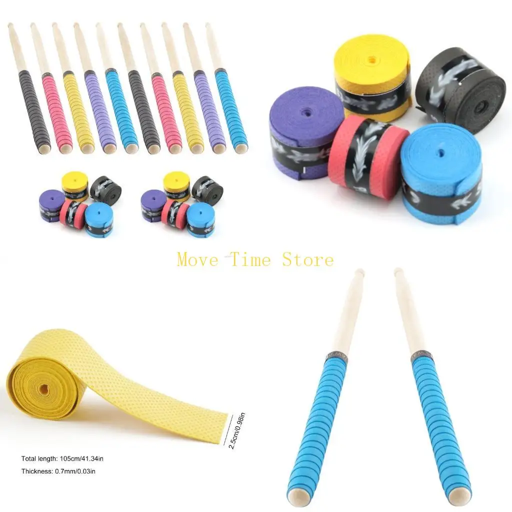 92ME Non Slip Drumstick Percussion Sweat Absorbed Grip Drum Tape Adhesive