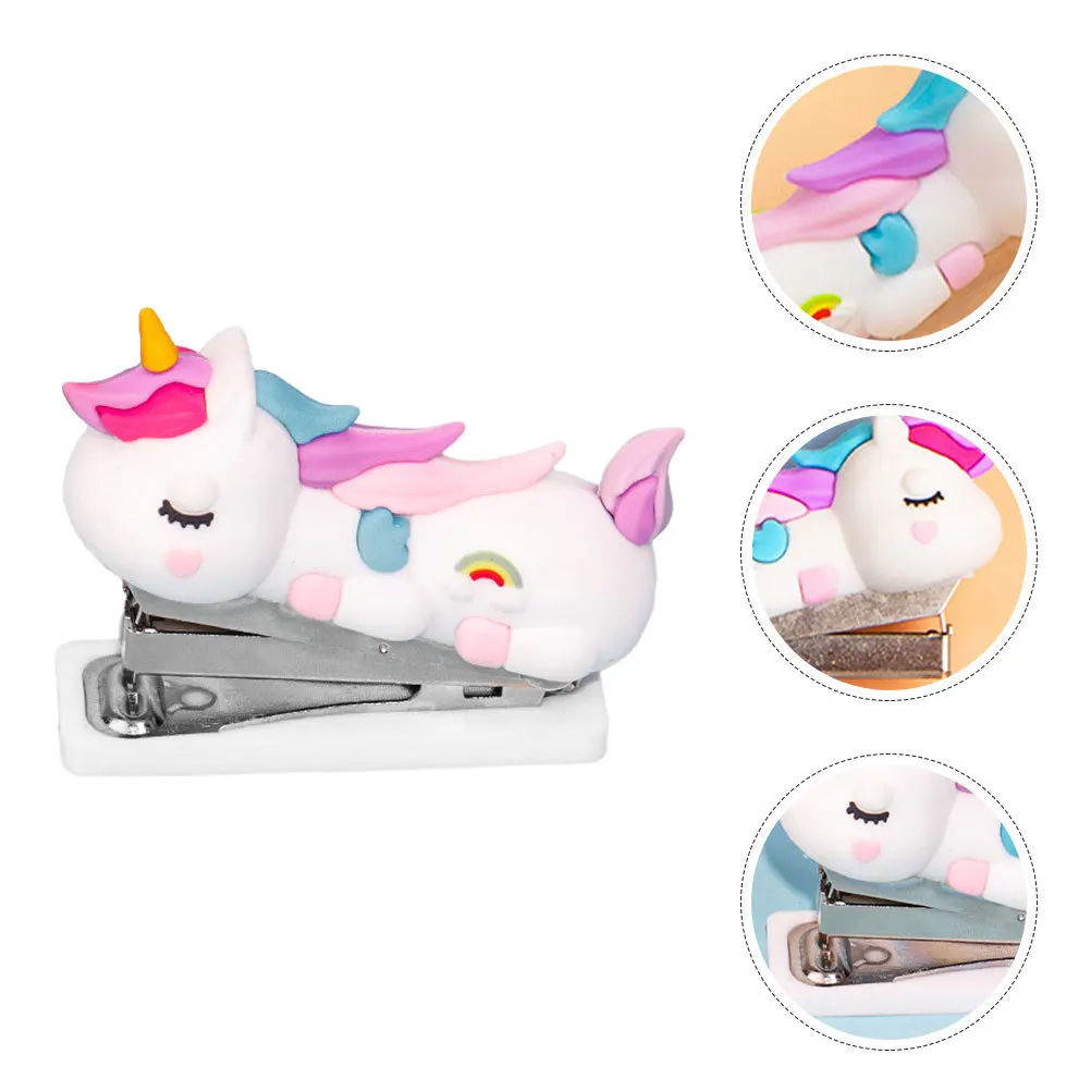 

2Pcs Office Stapler Cute Handheld Compact Lightweight Stapler for Students Stationery Home Accessory