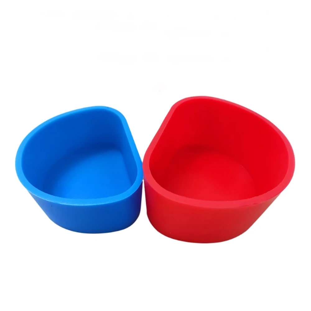 2pcs Dental Injection Molding Silicone Box Plaster Model Full Mouth Suction Denture Plastic Pallet