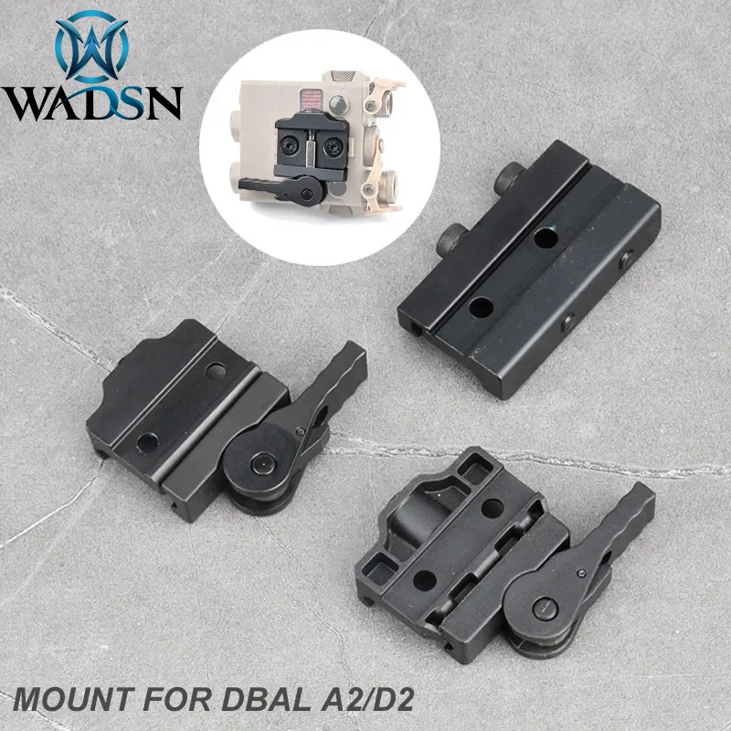 

Tactical DBAL A2 D2 Mount QD Base Quick Install Remove Metal Plastic Fit 20mm Rail For DBAL PEQ Mounting Seat laser Accessories