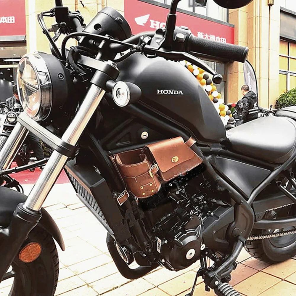 

Suitable for Honda CMX 300/500 Rebel 300/500 side frame bag handmade cowhide bag retro bag