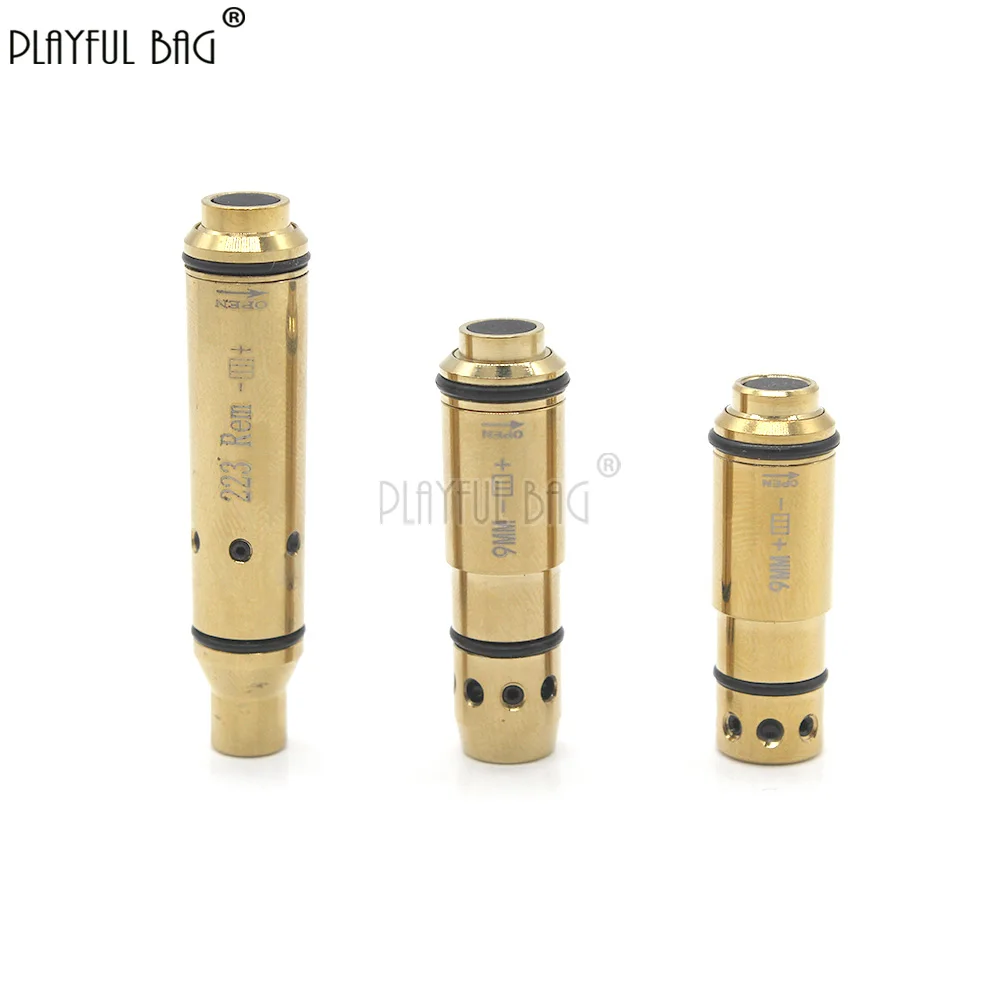 9mm .223Rem Dry Fire Laser Training Cartridge Snap Cap Boresighter for Shooting Practice Tactical QG423S