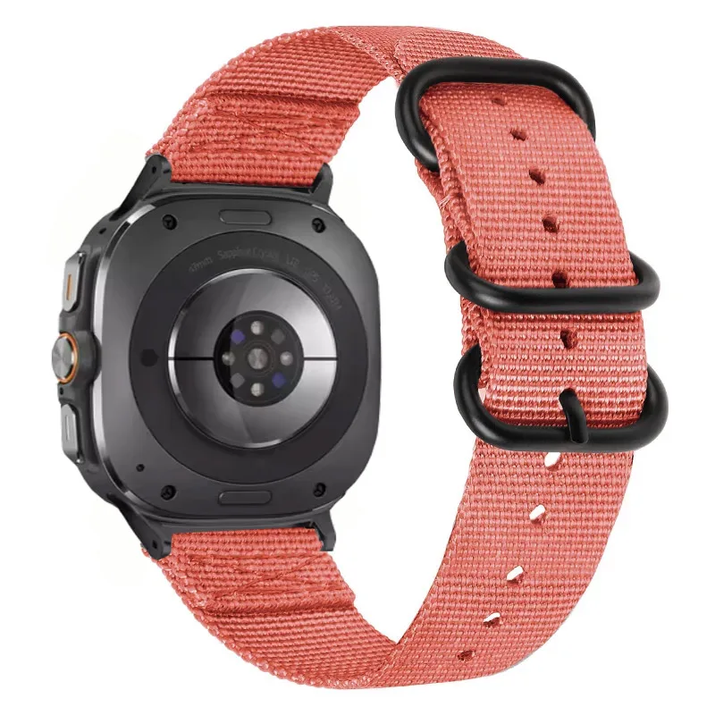 Браслет холщовый для смарт-часов Samsung Galaxy Watch Ultra 47 мм, Нейлоновый Регулируемый Браслет для Galaxy Watch Ultra 47 мм