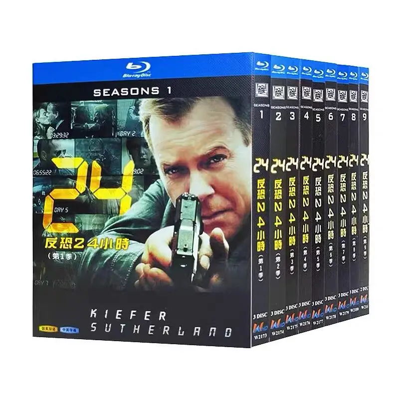 24 Hours Counter-Terrorism TV Series Seasons 1-9 Blu-ray Discs 26-Disc Box Set