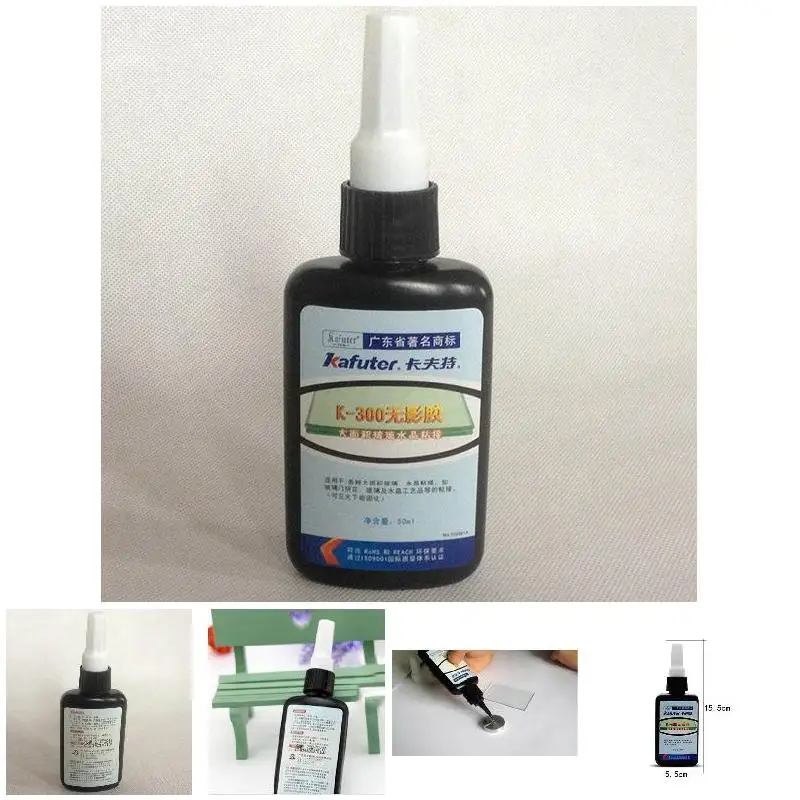 50ML K-300 UV Glue Curing Adhesive Transparent Crystal Glass Bonding Repair Liquid Glue