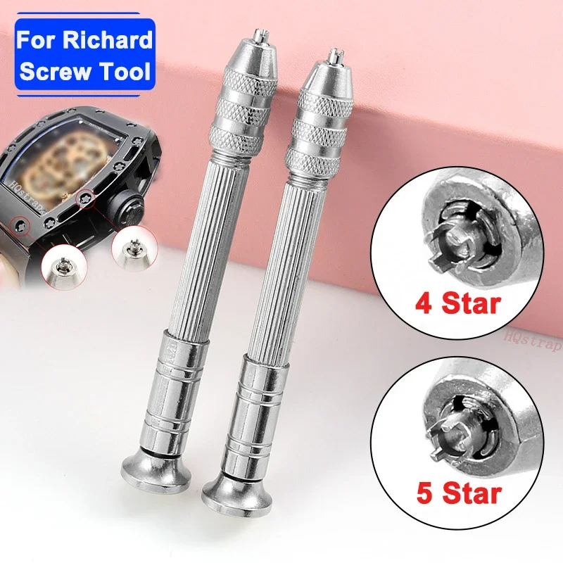 High Quality Screwdriver for Richard Mille Watch Case Remover Repair Tool 4/5 Spokes Stars for Replacing Straps Watch Accessorie