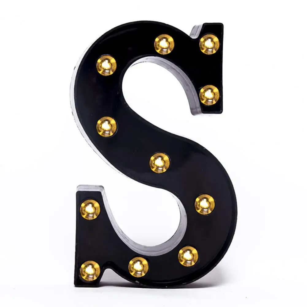 Indoor Outdoor Letter Light Wedding Wreath Light Versatile Led Alphabet Number Lights Waterproof Battery Powered for Weddings