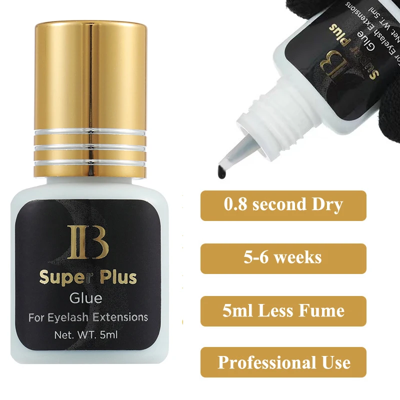 Original IB Lash Glue Super Plus Hyper Bond New Master Glue I-Beauty Wimpernverlängerungskleber Langlebiger, schnell trocknender Korea-Kleber