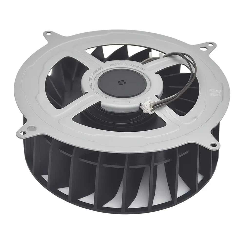23-Blade Cooling Fan In Grey For Efficient Console Heat Management Metal And Plastic Construction Easy Installation
