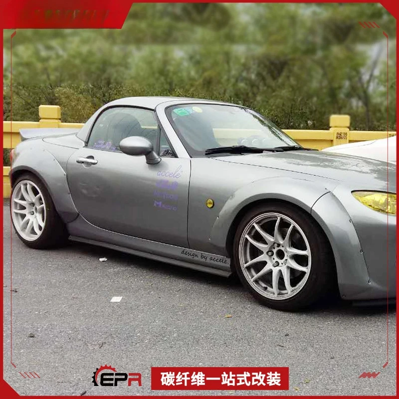 

Для Mazda MX5 NC Miata 2006-2015 TP модель из углеродного волокна, широкий корпус, полный комплект передних и задних колесных арок