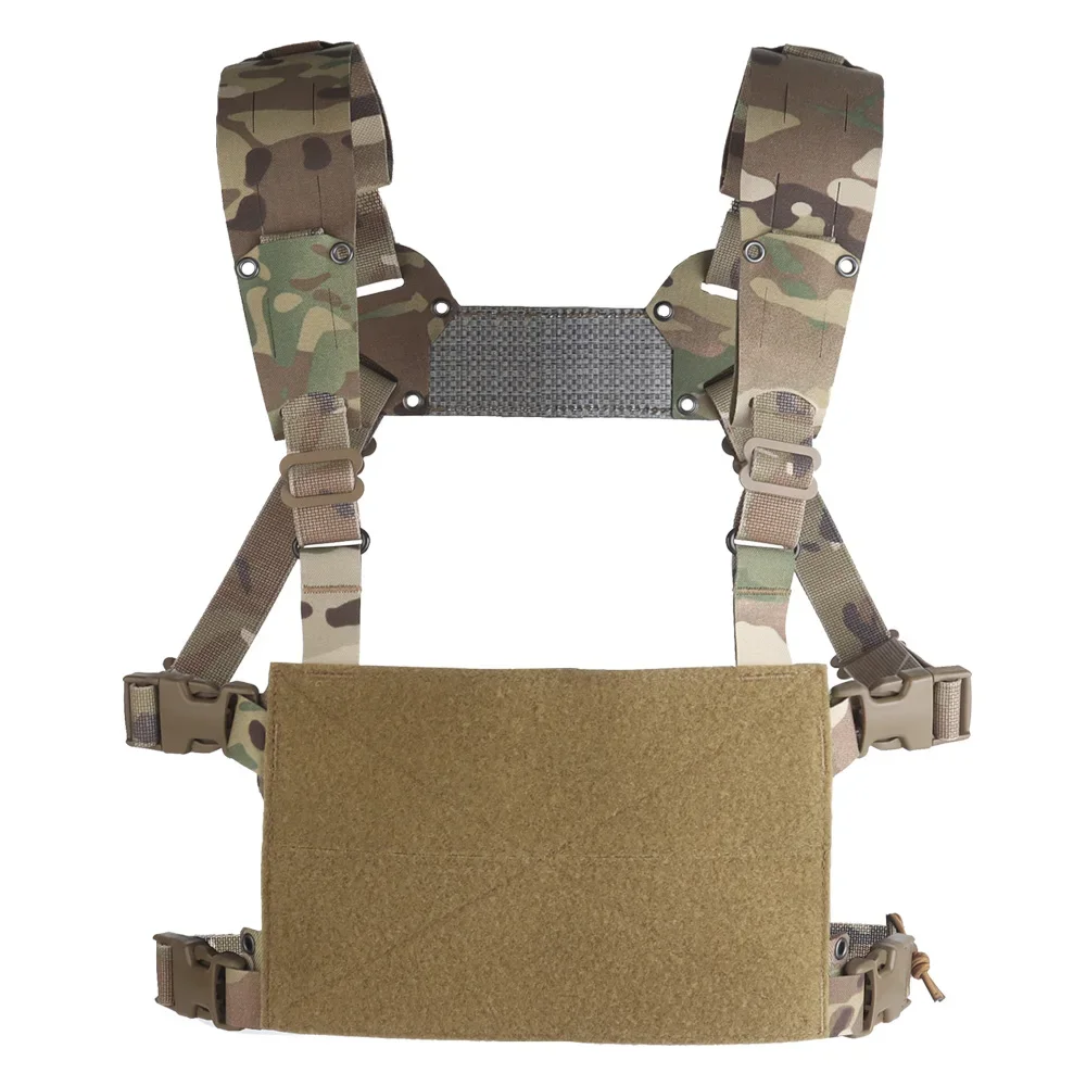 

MOLLE Chest Rig Mini V2 H-тип Ferro Style Lightweight Chesty Rig Тактический жилет Штурмовая тренировочная пластина Carrier Передние клапаны Адаптируется