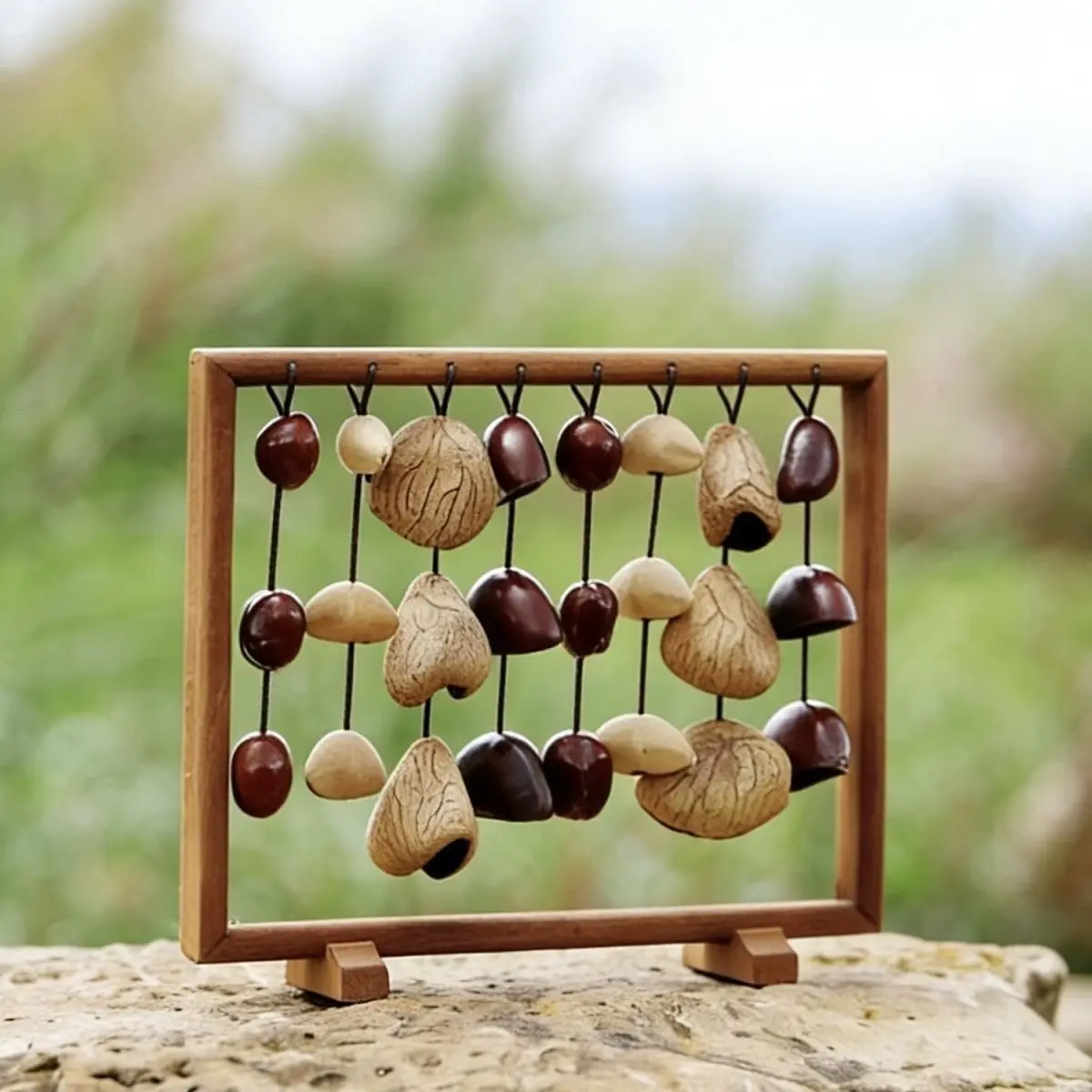 Nut Shell Wind Chimes Meditation Sound Healing Mindfulness Yoga Bells Spiritual Relaxation Musical Instruments Home Decor Gift