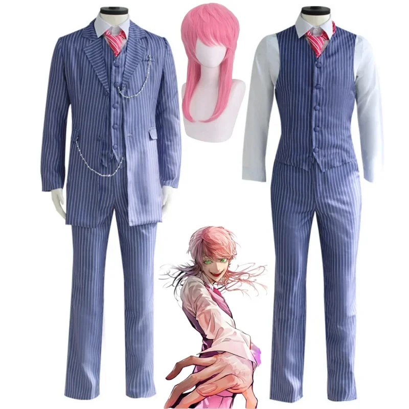 

ABC123Anime Cosplay Costumes Outfits Rindo Haitani Costume Wig Sets Halloween Anime Clothes # 1 # W.s,3'f.5;j.8