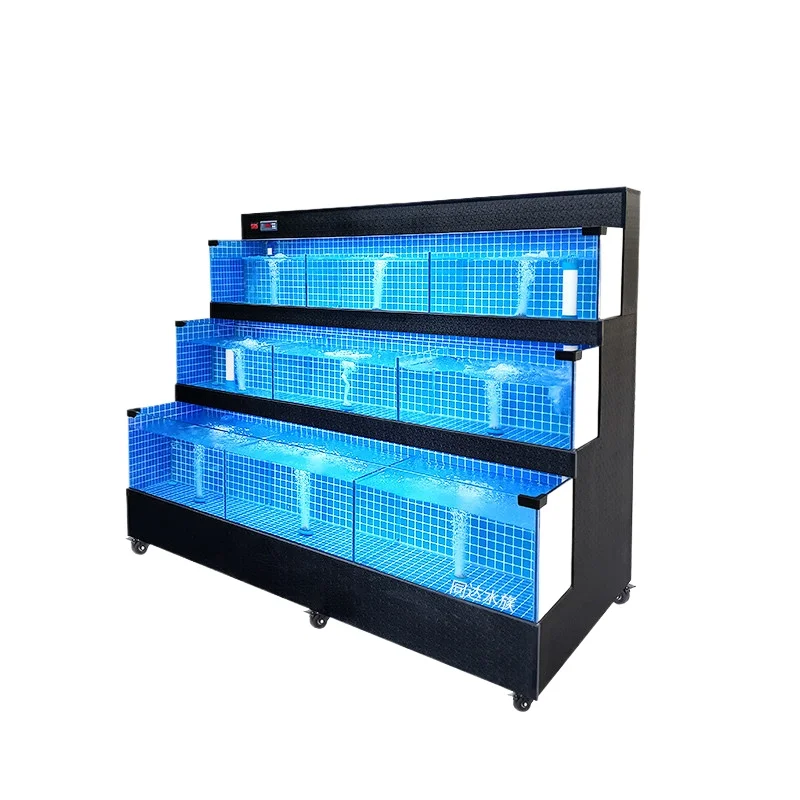 CX Hotel Special Seafood Pool Commercial Refrigeration Integrated Machine Mobile Seafood Fish Tank