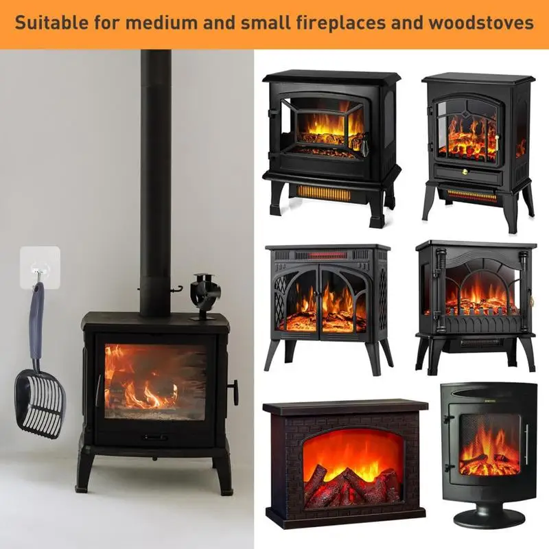 مجرفة الفحم لموقد الخشب مجرفة الفحم المجوفة أدوات الشواية المقاومة للحرارة لوازم الشوي المحمولة لحفرة النار في الهواء الطلق #4